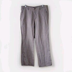 Linea Pants Mens 36R Beige Linen Pockets Classic Drawstrings Minimalist Preppy